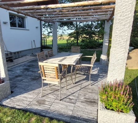 Aménagement d'une pergola par FS Habitat