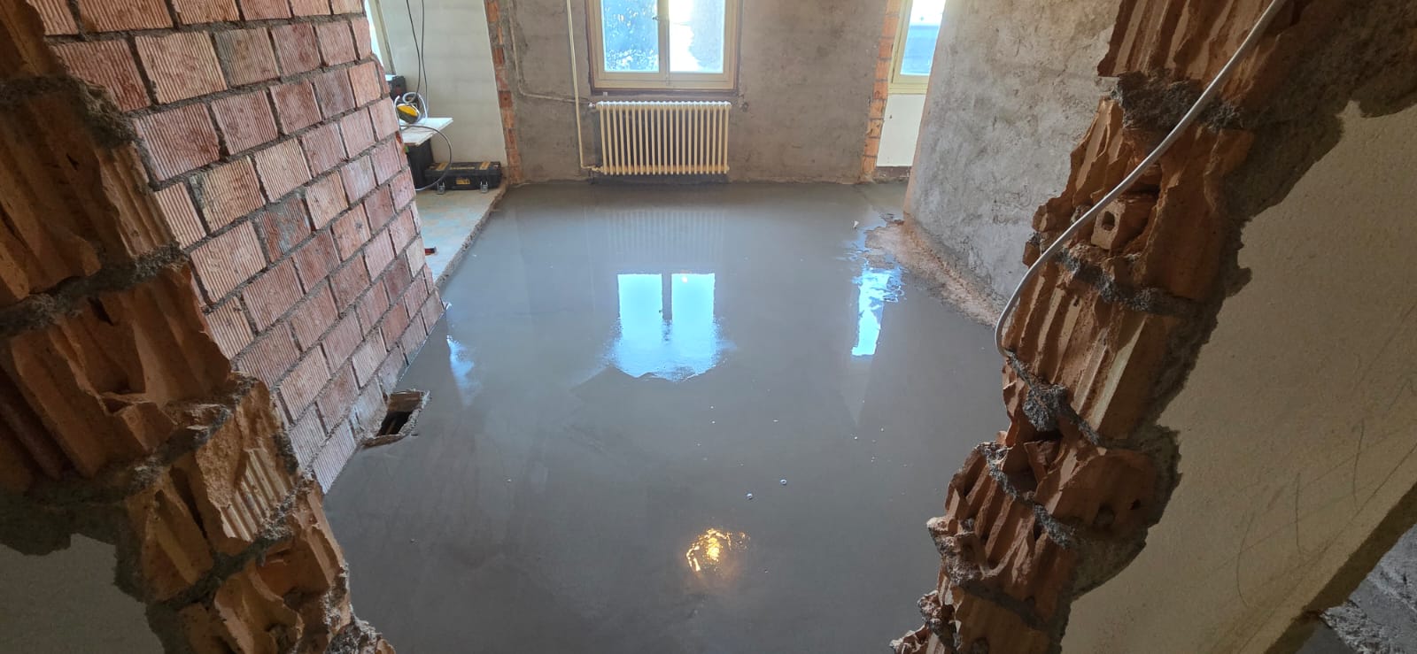 Travaux de rénovation d'un studio