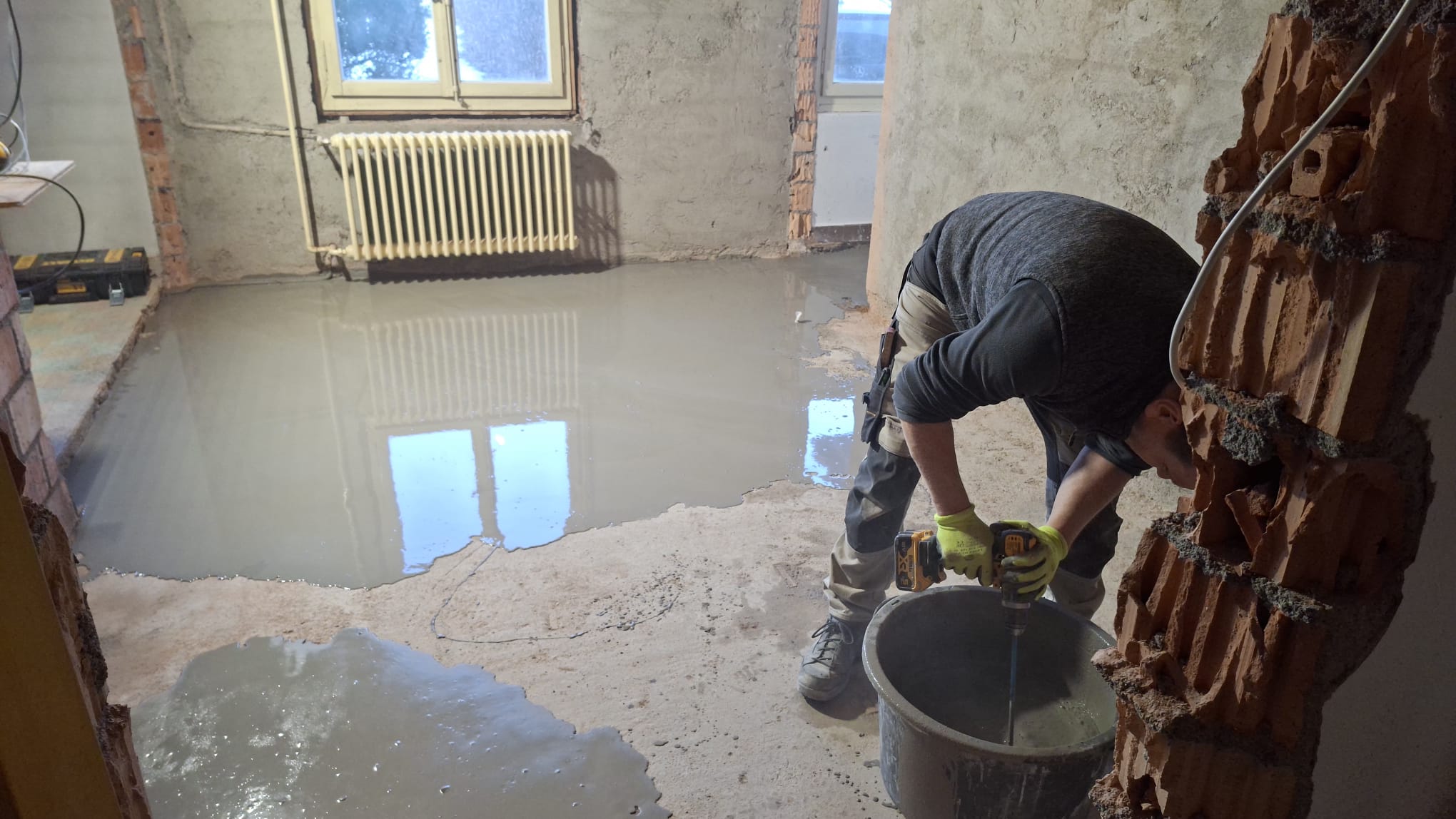 Travaux de rénovation d'un studio