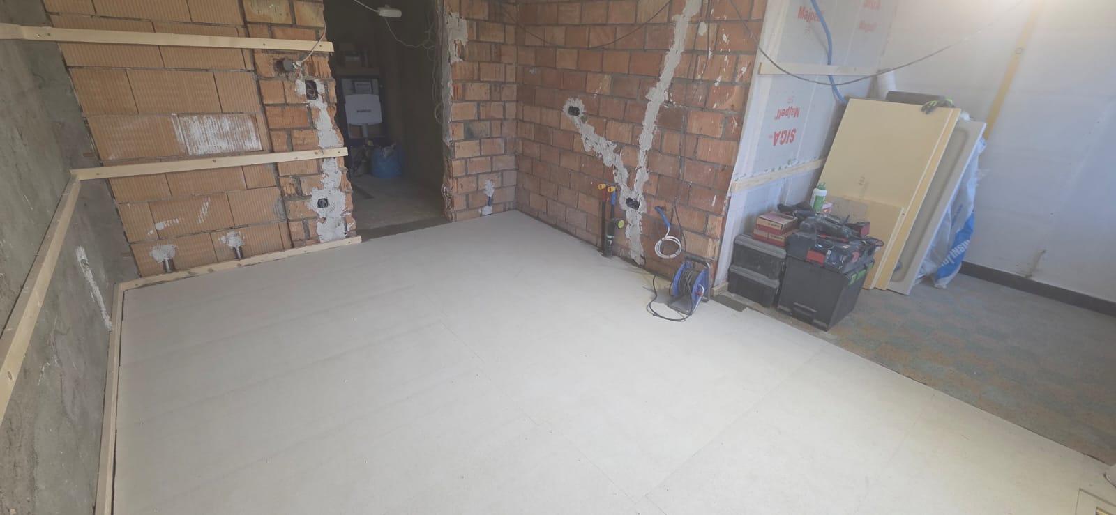 Travaux de rénovation d'un studio