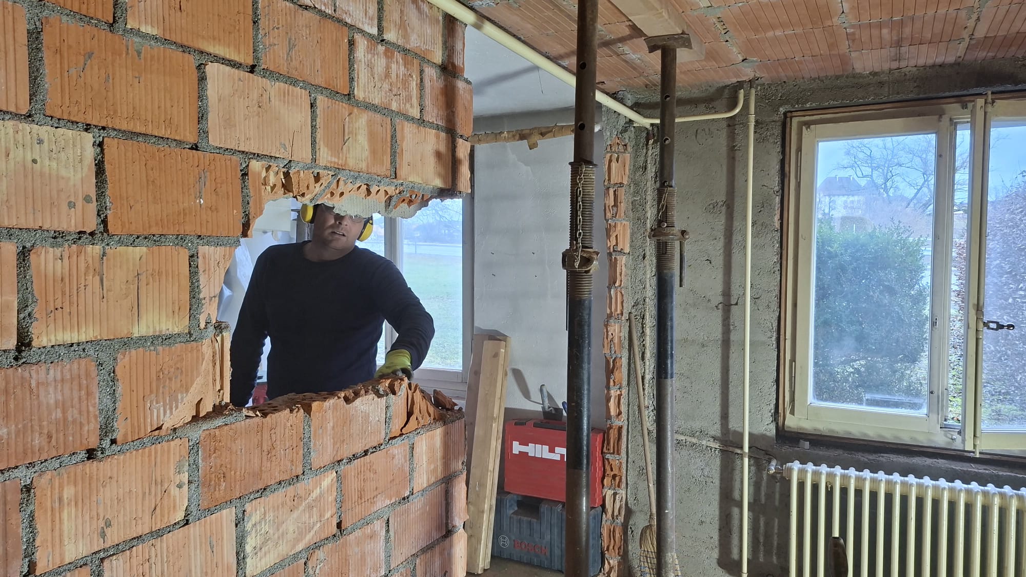 Travaux de rénovation d'un studio