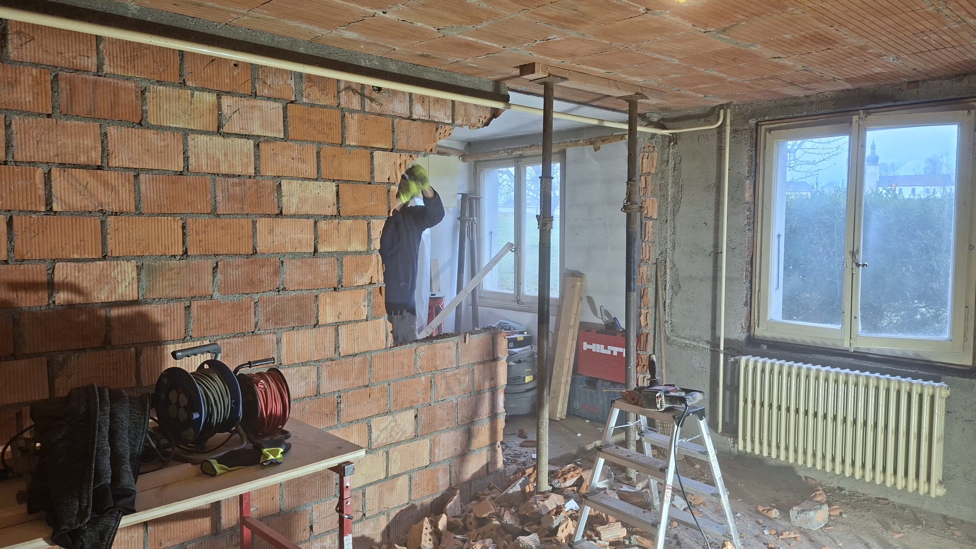 Travaux de rénovation d'un studio